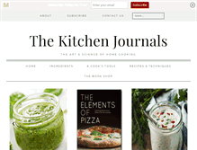 Tablet Screenshot of kitchenjournals.com